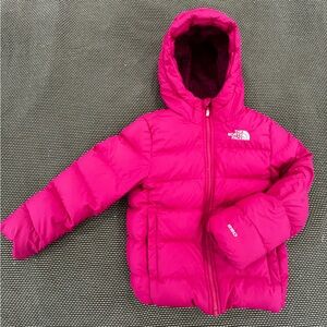 The north face down fleece lined jacket